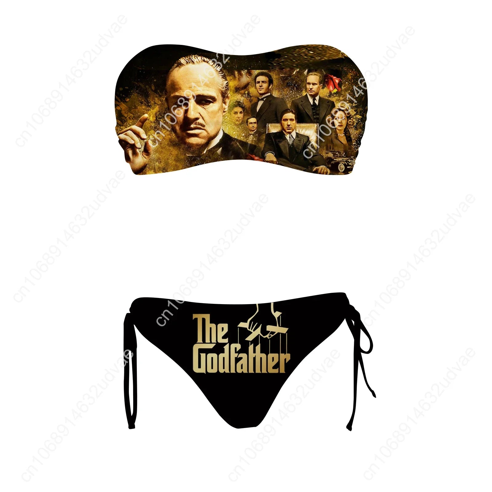 The Godfather Swimsuit Womens Drawstring Two Piece Set Bathing Suits Personalized Swimwear Pool Party Bikini Customize Beachwear