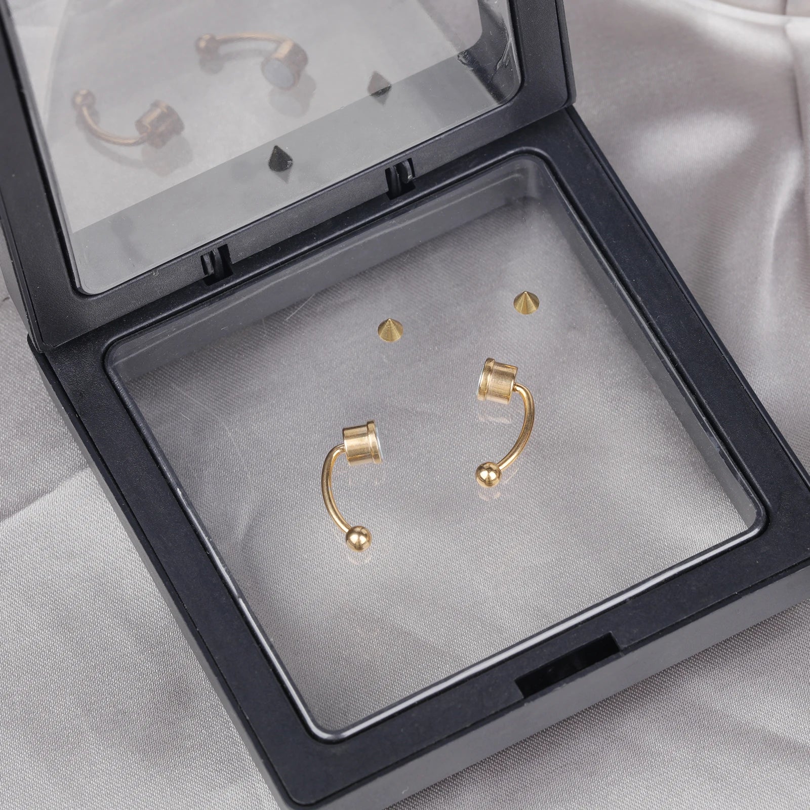 Stainless Steel Magnetic Nose Ring - Fake Non-Piercing Horseshoe Hoop, Clip-on Septum Jewelry