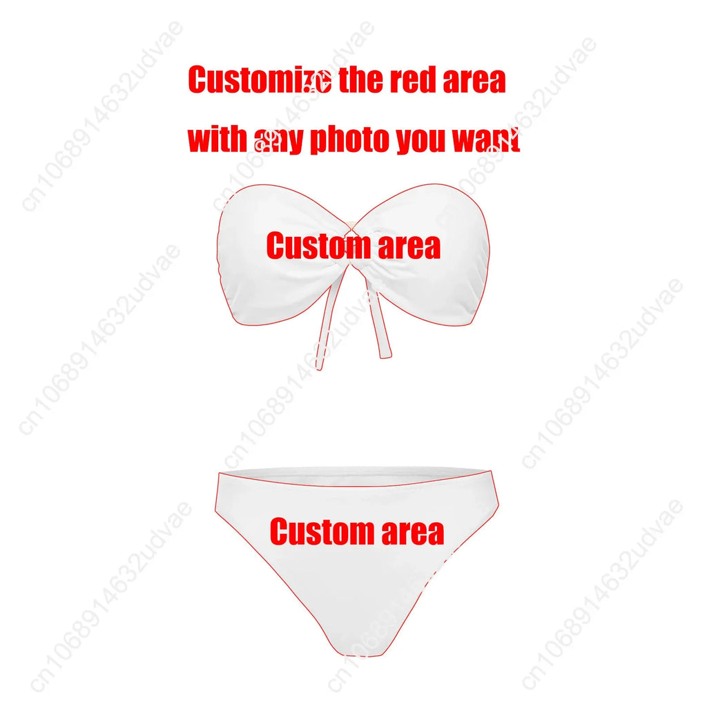 Jem and The Holograms Strapless Swimsuit Womens Bathing Suits Personalized Fashion Swimwear Pool Bikini Customize Beachwear