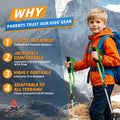 Lightweight Collapsible Kids Hiking Poles - Retractable Kids Hiking Stick, Telescoping Aluminum Trekking Poles 2 Pack