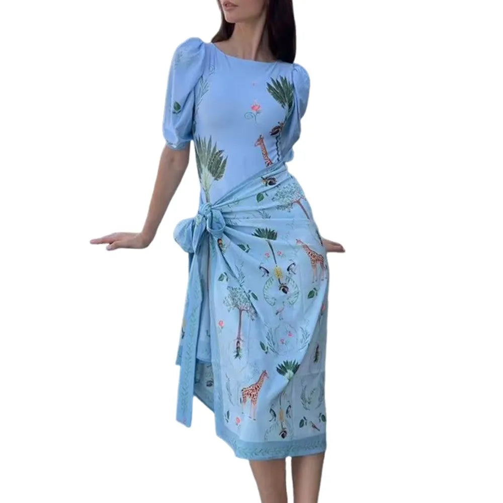 2Pcs/Set Fashion Summer Women's Swimwear Long-Sleeved Sports Women Swimsuit Sunscreen Vintage Beachwear Vacation