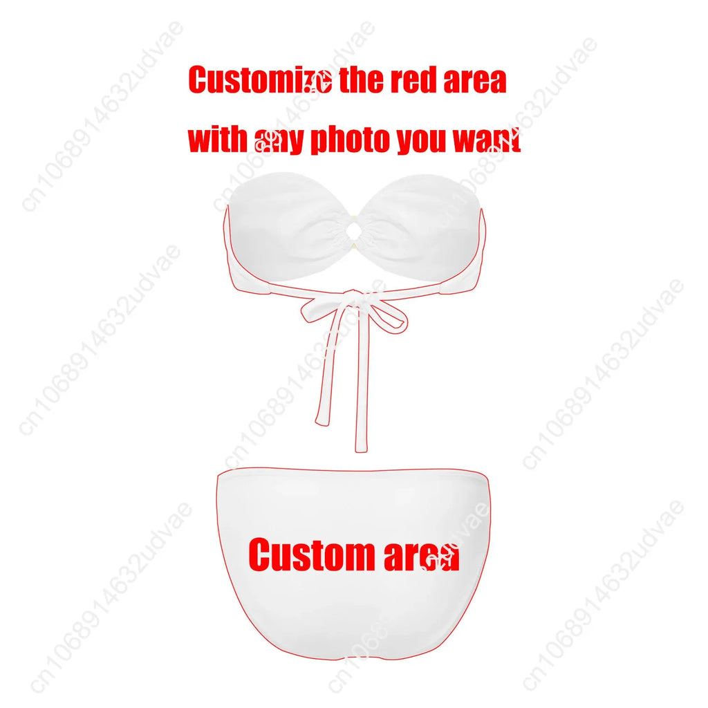 Jem and The Holograms Strapless Swimsuit Womens Bathing Suits Personalized Fashion Swimwear Pool Bikini Customize Beachwear