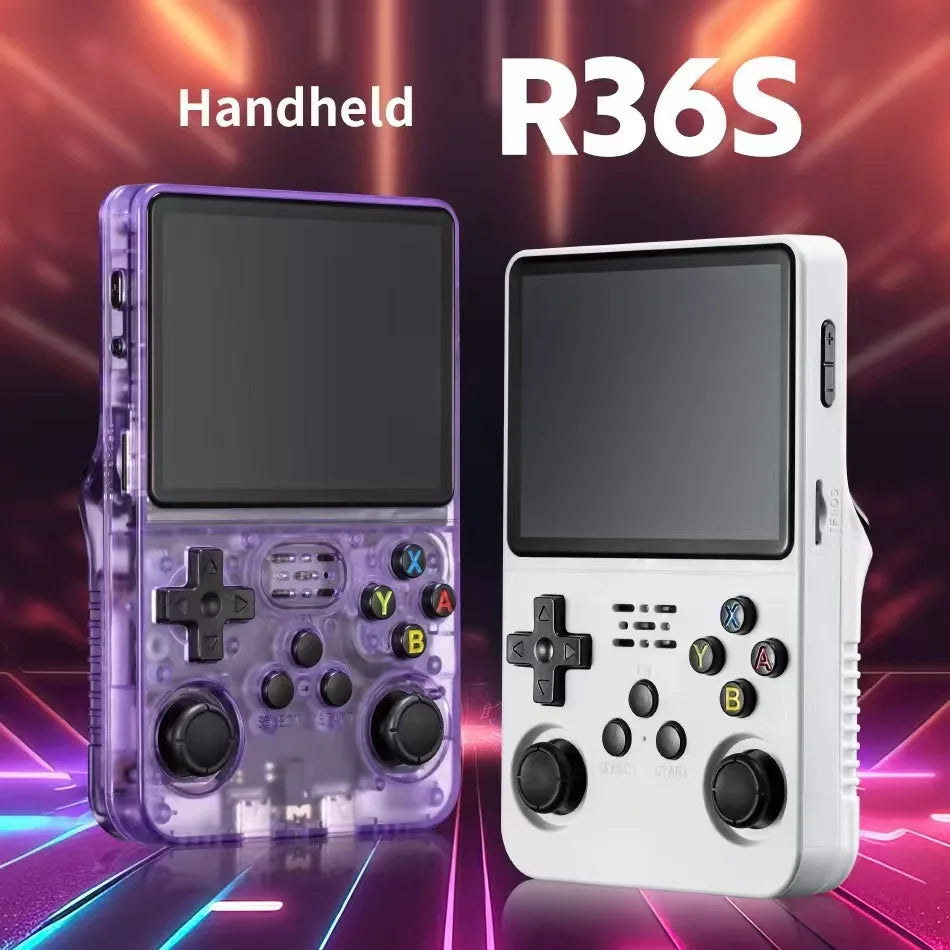 Open Source R36S Retro Handheld Video Game Console Linux System 3.5 Inch IPS Screen Portable Pocket Video Player R35S 64 Games