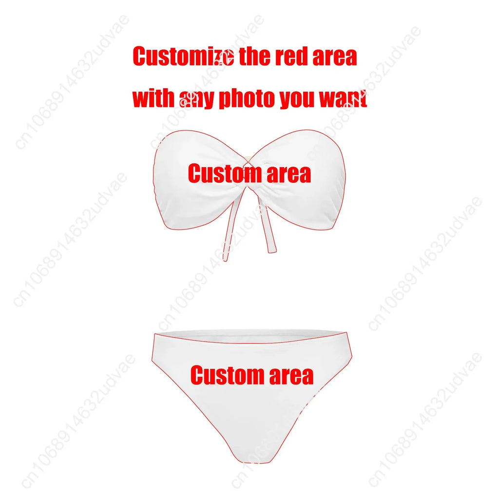 Jem and The Holograms Strapless Swimsuit Womens Bathing Suits Personalized Fashion Swimwear Pool Bikini Customize Beachwear