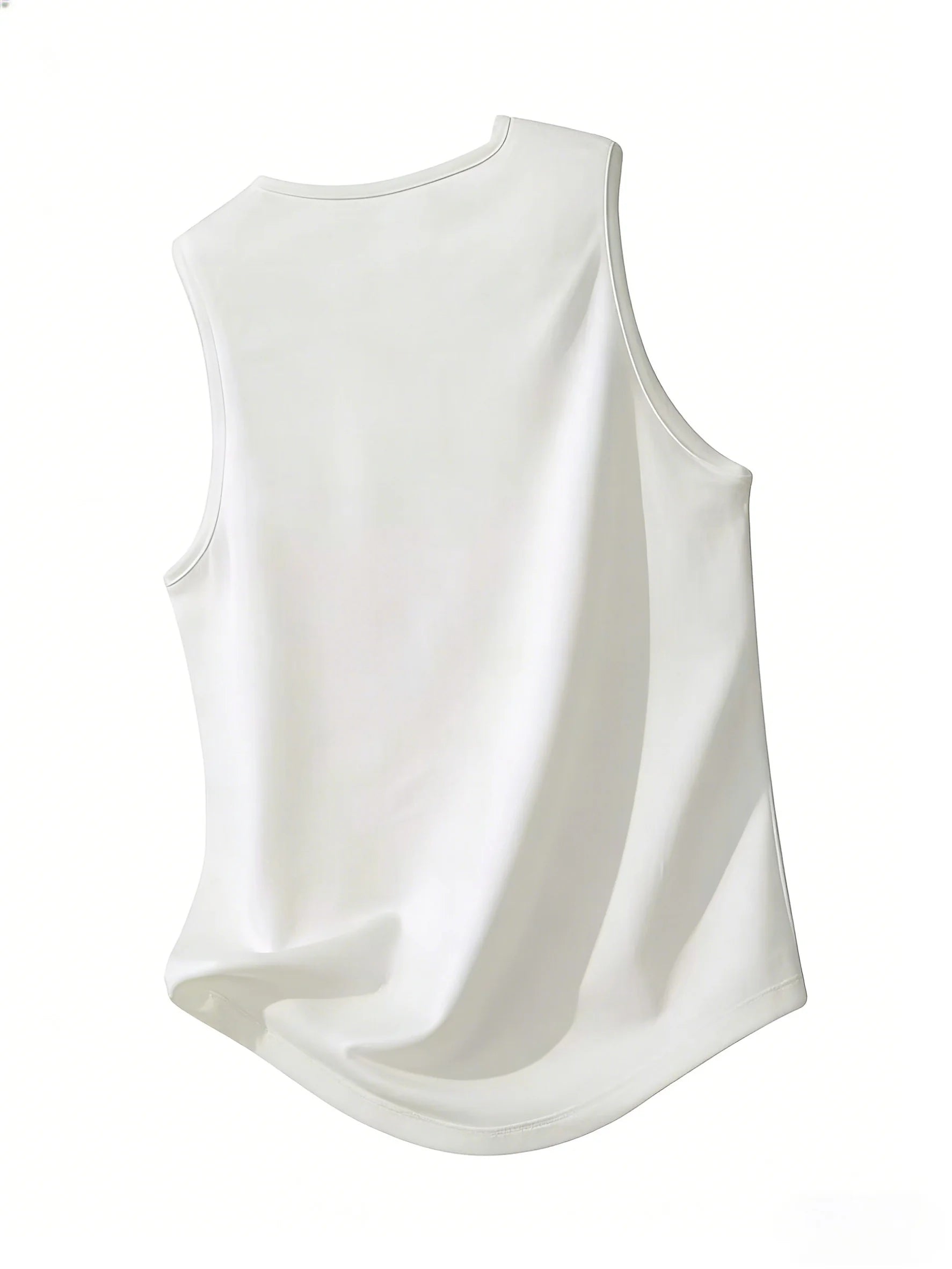 Men's trendy tower letter print fitted muscle tank top - a must-have for both fitness and fashion!
